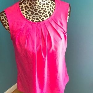 Pink sleeveless top